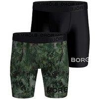 Bjorn Borg Mens Performance Boxer 2 Pack - Blue