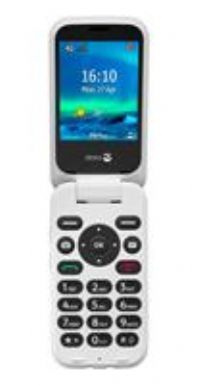 Doro 6820 4G Unlocked Flip Mobile Phone for Seniors with Talking Number Keys, 2MP Camera, Assistance Button and Charging Cradle [UK and Irish Version]