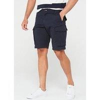 GANT Men/'s Relaxed Twill Cargo Shorts, Navy, 32