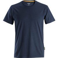 Snickers 2526 Mens Allround Work Organic Cotton T Shirt Navy XS