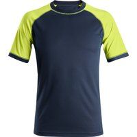 Snickers 2505 Mens Neon Short Sleeve T Shirt Navy M