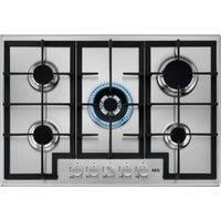 AEG 3000 Series 75cm 5 Burner Gas Hob with Wok Burner - Stainless Ste HGX75400SM