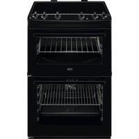 AEG SurroundCook CIX6500ABB 60 cm Electric Ceramic Cooker - Black, Black