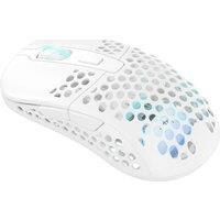 Xtrfy M42 - Wireless Gaming Mouse - Superlight and Optimised for E-Sports - with 2.4 GHz Radio and RGB Lighting - Adjustable Modular Housing with 2 Sizes included - Rechargeable, White