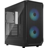 Fractal Design Focus 2 RGB Black - Tempered Glass Clear Tint - Mesh front – Two 140 mm RGB Aspect fans included - ATX Gaming Case