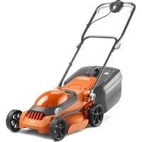 Flymo EasiMow 340R Electric Rotary Lawn Mower - 34 cm Cutting Width, 35 Litre Grass Box, Close Edge Cutting, Rear Roller, Central Height Adjust, Comfortable to Manoeuvre, Foldable Handles