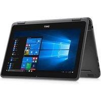 Refurb Dell Latitude 3190 2-in-1 11.6" Laptop/Tablet + Office 365 + Bag, Mouse & Bulldog AV - Graphite Black