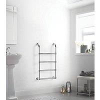 Chrome Vertical Traditional Bathroom Towel Radiator 900 x 500mm