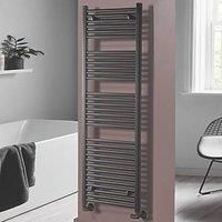 1600mm x 500mm Straight Anthractite Towel Rail  Pisa Range