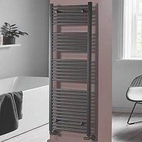 Pisa Anthracite Heated Towel Rail 1600 x 600mm