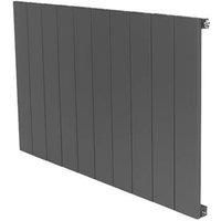 Towelrads Ascot Single Anthracite Aluminium Designer Radiator - 60 X 10Cm