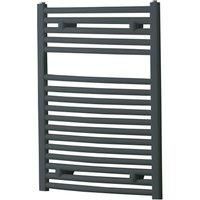 Towelrads Pisa Basalt Grey Towel Radiator - 800 x 500mm