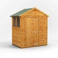 POWER Sheds 4 x 6 wooden shed. 4x6 apex wooden garden shed.