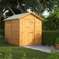 Power Apex Garden Shed | Power Sheds | Wood Shiplap T&G | Sizes 4x4 up to 10x6