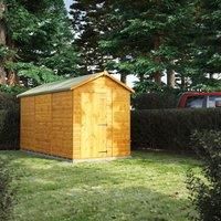 POWER Sheds wooden shed. 12x6 apex wooden garden shed. Windowless shed 12 x 6.