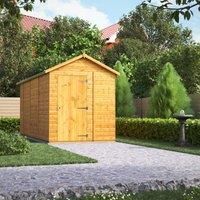 POWER Sheds wooden shed. 14x6 apex wooden garden shed. Windowless shed 14 x 6.