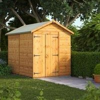 Power Apex 8' x 6' Windowless Double Door Garden Shed