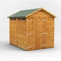 Power Apex 8' x 6' Double Door Security Shed