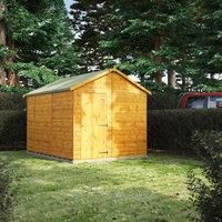 POWER Sheds wooden shed. 10x8 apex wooden garden shed. Windowless shed 10 x 8.