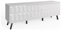 Frank Olsen Elevate LED & Intelligent Eye White TV Cabinet Stand TV's Up To 70"