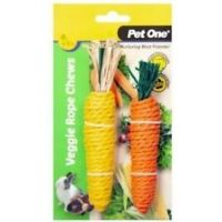 Pet One Veggie Rope For Small Animals, Improve your Animals Dental Health,  x 2