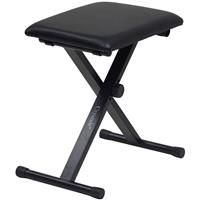 Keyboard Bench Height Adjustable Foldable X-Style Padded Stool Chair Seat Cushion with Anti-Slip Rubber Feet Perfect