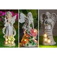 Solar Powered Angel Garden Statue