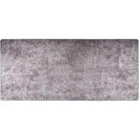 Rug Washable 80x300 cm Grey Anti Slip