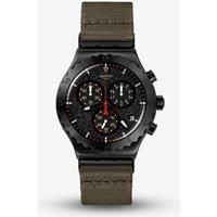 Swatch Power Of Nature By The Bonfire Khaki Watch YVB416