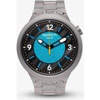 Swatch FROSTBLOOM SB07S116G Wristwatch, Gray, blue, Bracelet Type