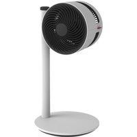 BONECO Air Shower Fan F120, Freestanding Pedestal Floor Fan, Air Cooling Unit with 3 Speed Controls, Adjustable 2 in 1 Direct or Indirect Airflow, Stylish Modern Swiss Design (Grey/White)