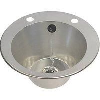 1 Bowl Stainless Steel Inset Washbasin 385 x 160mm (5943P)