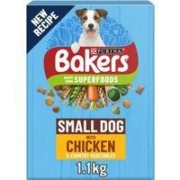 Bakers Small Dog Dry Food Rich in Chicken with Country Vegetables, 1.1kg