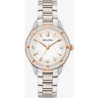 Bulova Women/'s Analog-Digital Quartz Watch with Stainless Steel Strap 98R281