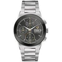 Bulova Millennia Modern Chronograph Black Dial Quartz 96C149 Men's Watch