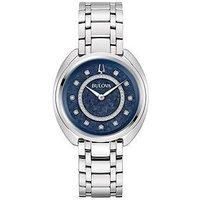 Bulova Duality Silver Stainless Steel Ladies Watch