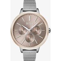 Hugo Boss Unisex-Adult Multi dial Quartz Watch with Stainless Steel Strap 1502423