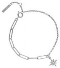 Olivia Burton Celestial North Star Mismatch Bracelet Silver