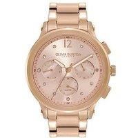 Olivia Burton Sports Luxe Carnation Gold Tone Multifunction Watch