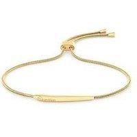 Calvin Klein Women/'s ELONGATED DROPS Collection Chain Bracelet Yellow gold - 35000342