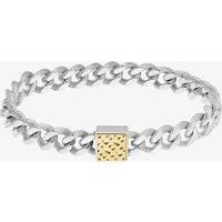 BOSS Caly Stainless-Steel Square Monogram Curb Bracelet 1580399