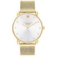 Coach Ladies Elliot Gold Ip Mesh Watch