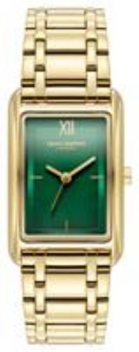 Olivia Burton Green Dial Stainless Steel Link Bracelet Watch