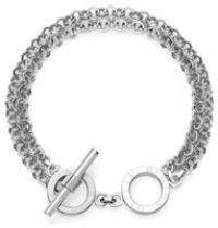 Olivia Burton Stainless Steel Honeycomb Toggle Bracelet