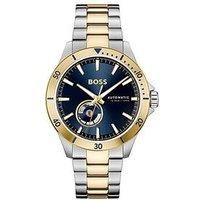 Boss Gents Boss Automatic Troper Watch With Two Tone Yellow Gold Ip & Stainless Steel