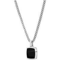 Boss Gents Boss Odell Black Onyx Pendant Necklace