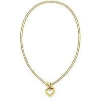 Tommy Hilfiger Toggle Heart Ladies Necklace Gold