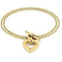 Tommy Hilfiger Toggle Heart Ladies Bracelet Gold