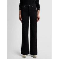 7 For All Mankind Soho Night Modern Dojo Wide Leg Jean - Black