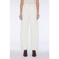 7 For All Mankind Mankind Vintage White Wide Leg Jeans - White